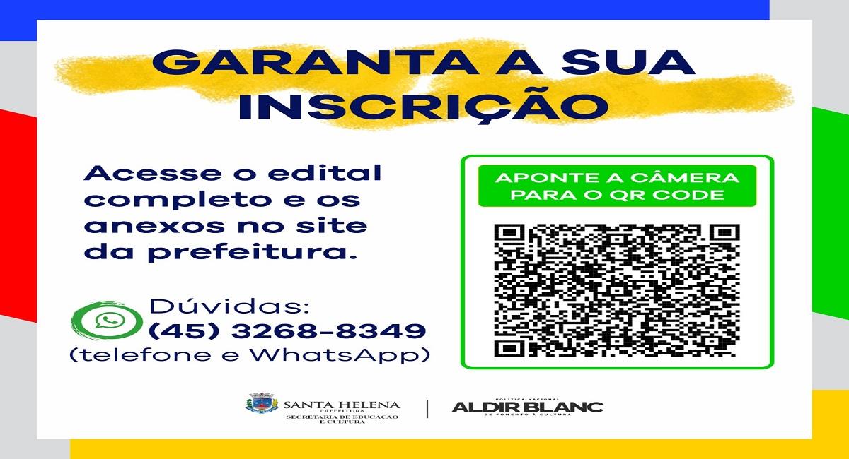 Inscrições para o edital de fomento à cultura terminam em 29 de julho