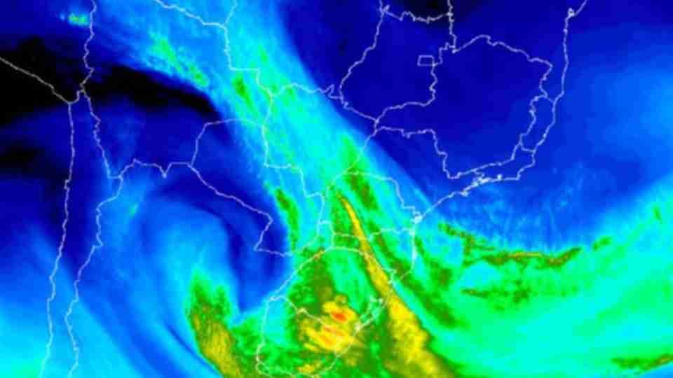 Atenção! Ciclone e frente fria avançam sobre o Sul nesta quinta