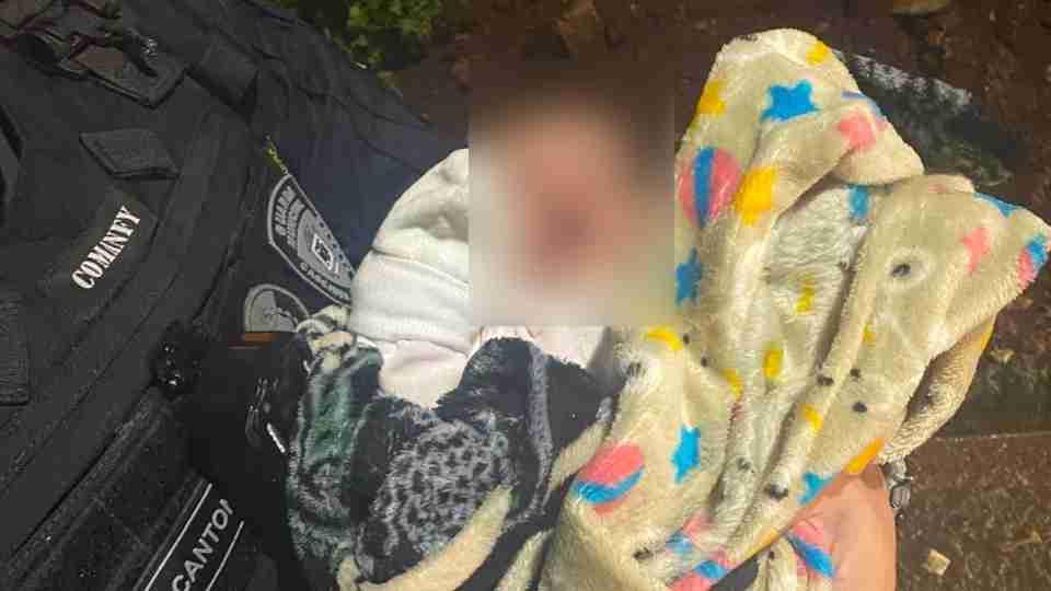 Bebê de 25 dias de vida é encontrado após denúncia de violência doméstica
