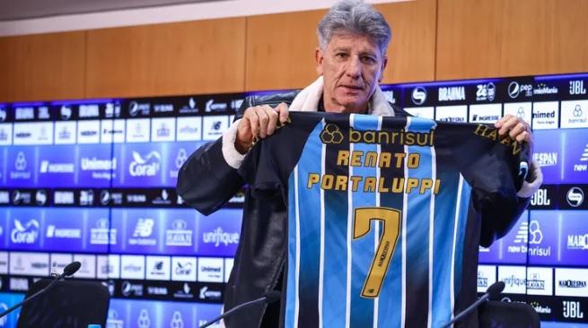 Renato é apresentado no Grêmio, fala sobre Felipão, esclarece caso Tetê e inicia trabalho no CT