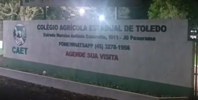 Professor morre após cair de forro de residência no Colégio Agrícola de Toledo