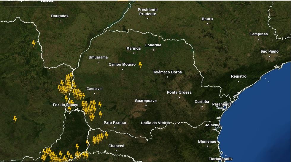 PREVISÃO DO TEMPO: Sábado (10/10), com alerta para fortes chuvas e tempestades
