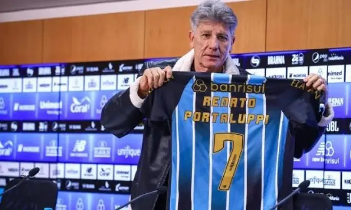 Renato é apresentado no Grêmio, fala sobre Felipão, esclarece caso Tetê e inicia trabalho no CT