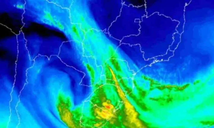 Atenção! Ciclone e frente fria avançam sobre o Sul nesta quinta