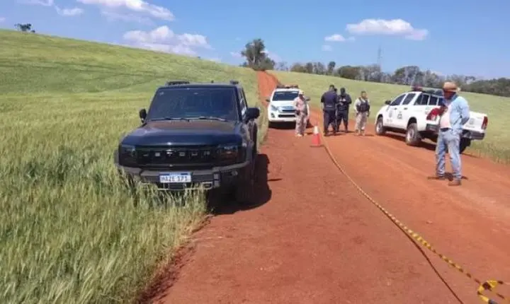 Brasileiro é encontrado morto com tiro na cabeça dentro de carro no Paraguai. Suspeito é preso