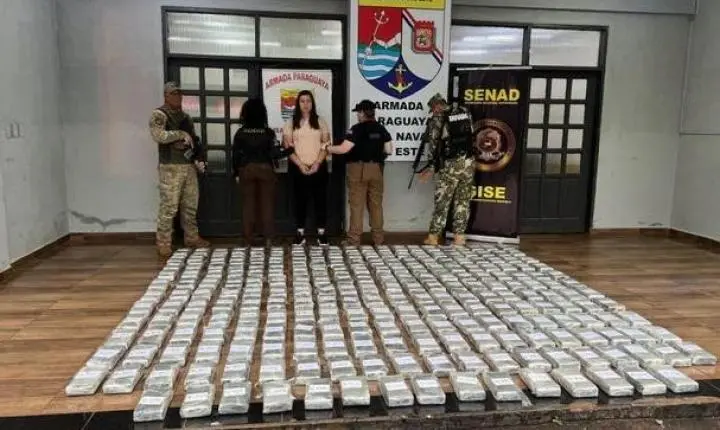 Caminhoneira é presa com cocaína avaliada em US$ 3,9 milhões