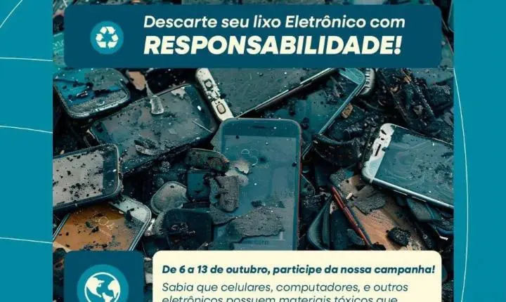 Campanha de coleta de lixo eletrônico começa nesta terça-feira (6) em Santa Helena