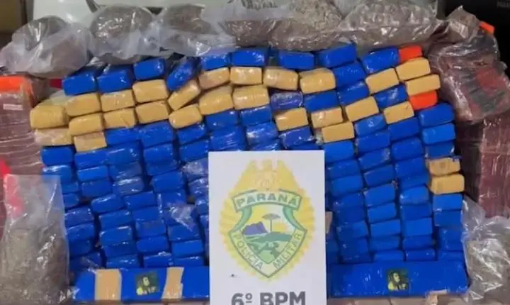 Casal é preso com mais de 200 quilos de maconha na BR-277