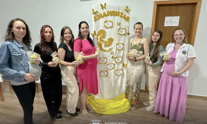 Entre Rios do Oeste celebra o Agosto Dourado com Encontro Especial para Gestantes