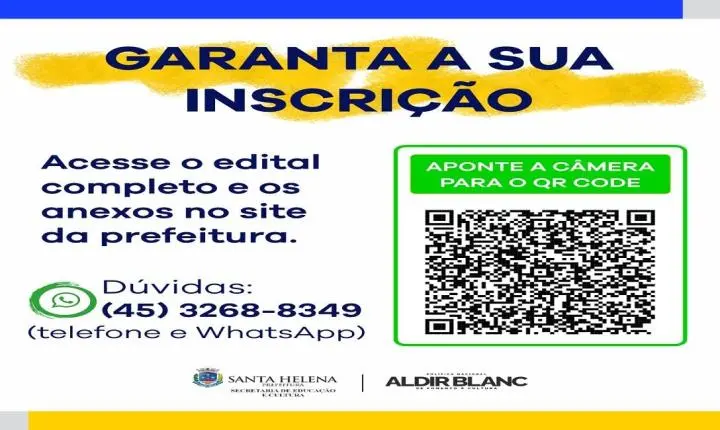 Inscrições para o edital de fomento à cultura terminam em 29 de julho
