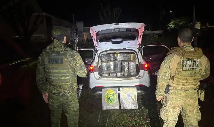 Operação apreende mais de duas toneladas de maconha em Santa Helena