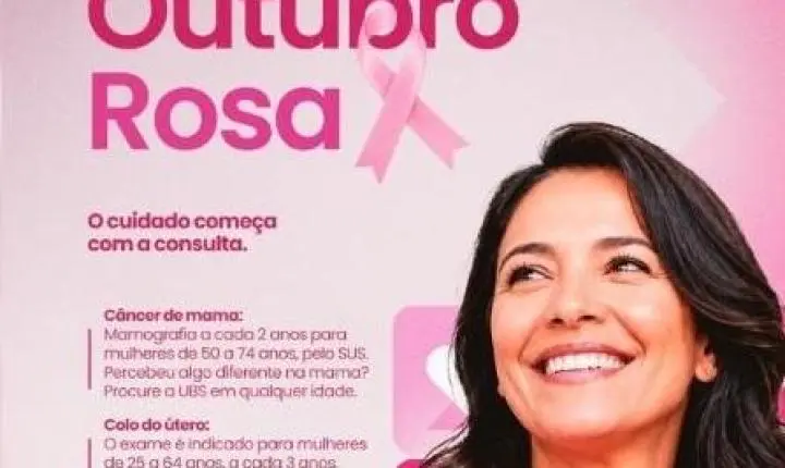 Outubro Rosa: Prefeitura de Santa Helena orienta mulheres sobre os exames indicados para cada idade