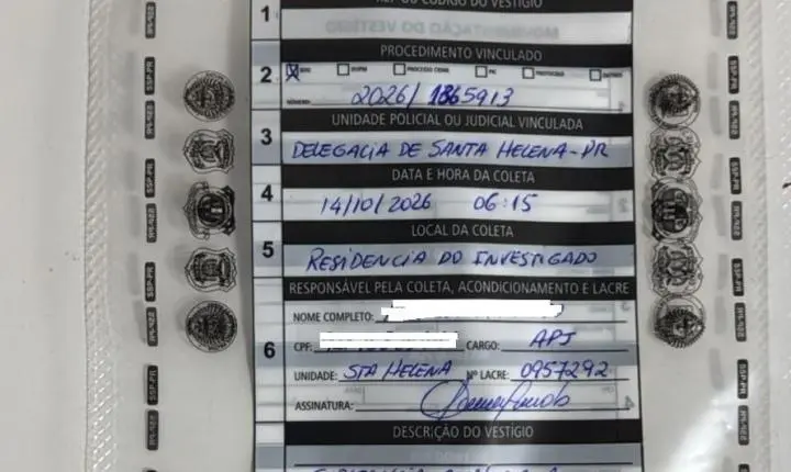 Polícia Civil de Santa Helena cumpre mandado durante megaoperação contra organização criminosa e prende homem em flagrante