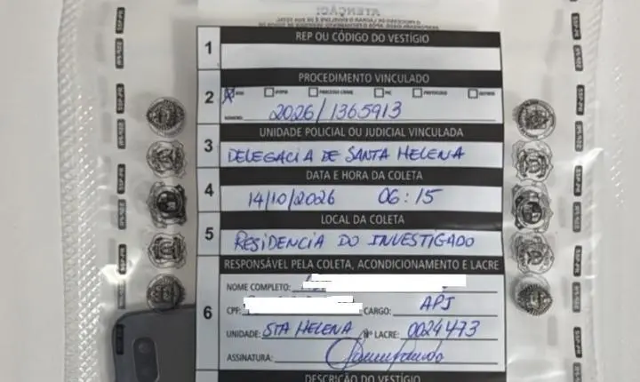 Polícia Civil de Santa Helena cumpre mandado durante megaoperação contra organização criminosa e prende homem em flagrante