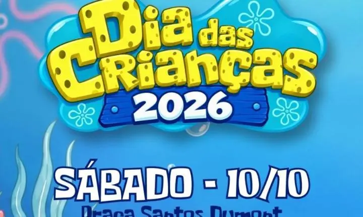 Praça Santos Dumont recebe programação gratuita de Dia das Crianças no sábado (10)