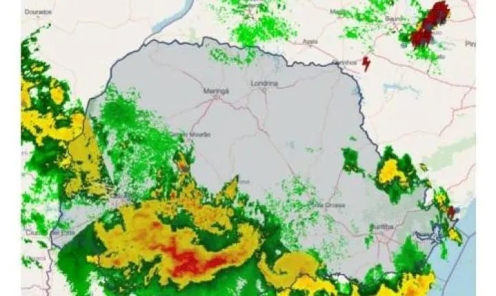 PREVISÃO DO TEMPO: ATENÇÃO! Institutos alertam para fortes chuvas com granizo e risco de tempestades nesta quarta-feira (30)