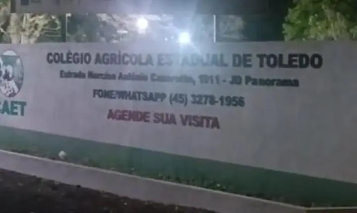 Professor morre após cair de forro de residência no Colégio Agrícola de Toledo